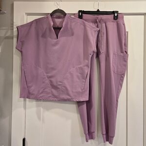 Mandala Lilac Scrub Set